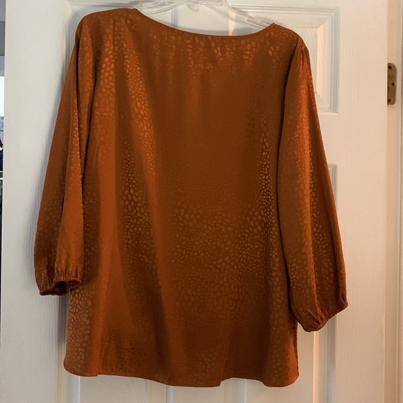 Woman’s copper color pull over dress top! - Picture 5 of 7
